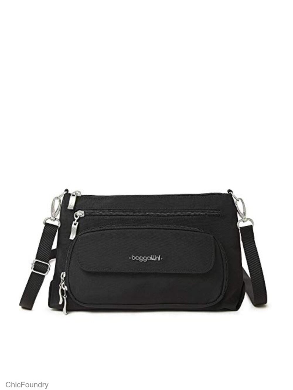 Baggallini Original Everyday Crossbody Bag RFID Protected Lightweight Nylon